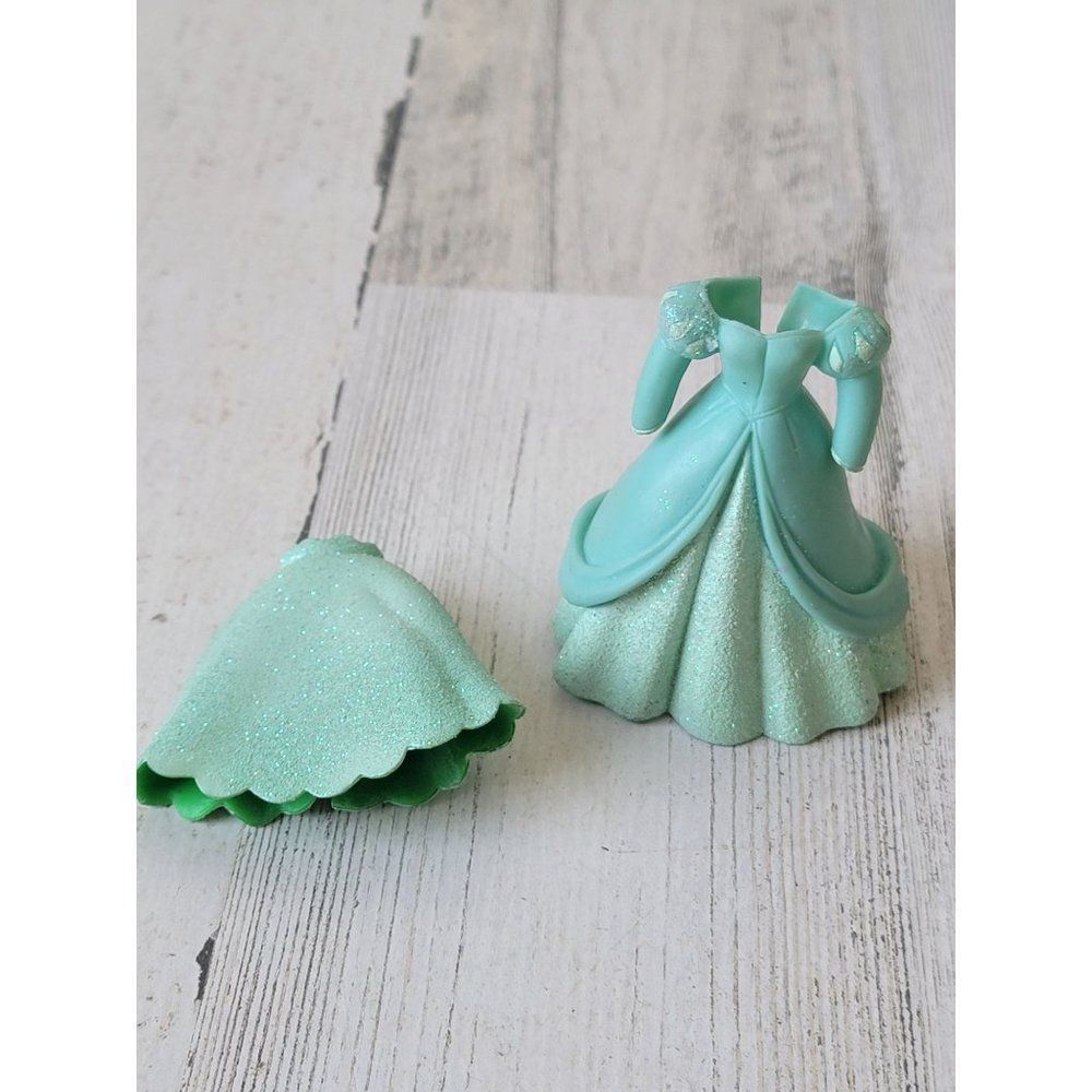 Disney light green‎ glitter dress skirt doll accessories set toy figure